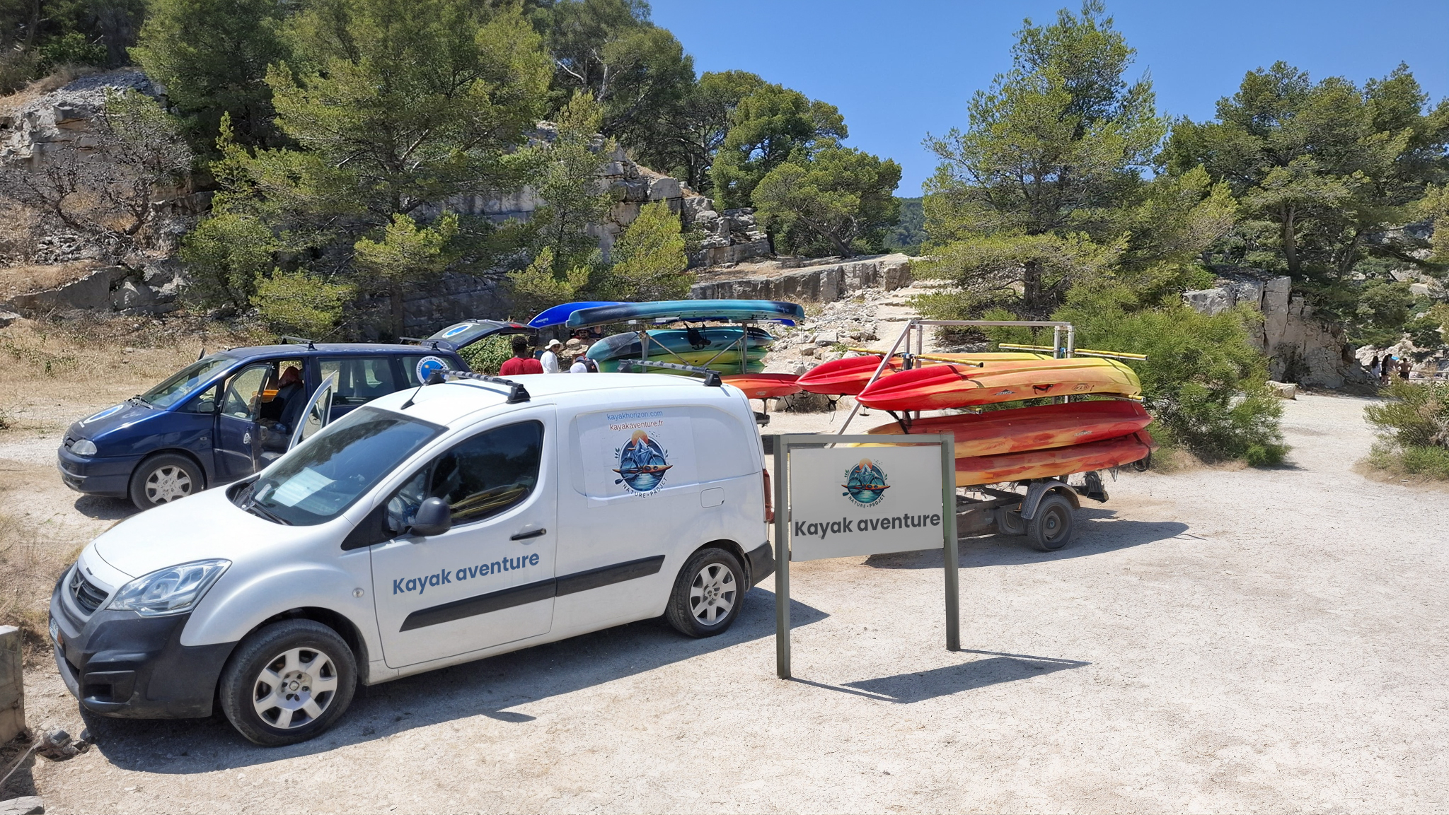 départ excursions guidées kayak calanques Cassis presqu'île kayak aventure